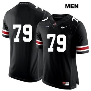 Men's NCAA Ohio State Buckeyes Brady Taylor #79 College Stitched No Name Authentic Nike White Number Black Football Jersey QZ20M01UR